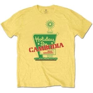 Image of Dead Kennedys - Holiday in Cambodia Mens Large T-Shirt - Daisy Yellow