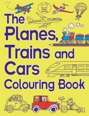 Image of The Planes Trains And Cars Colouring Book by Chris Dickason