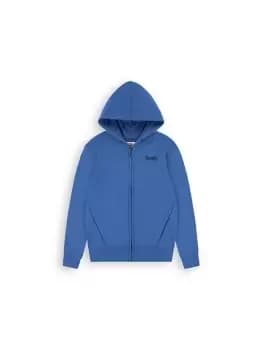 Image of Teenager Logo Full Zip Hoodie - Blue