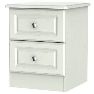Image of Robert Dyas Montego Ready Assembled 2-Drawer Bedside Table - Ash Grey