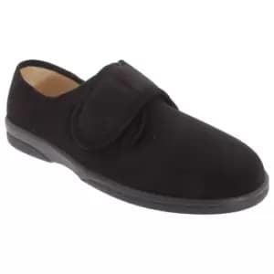Image of Sleepers Mens Arthur Superwide Stretch Slippers (7 UK) (Black)