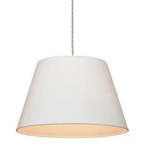 Image of Village At Home Large Drum Shade - Ivory
