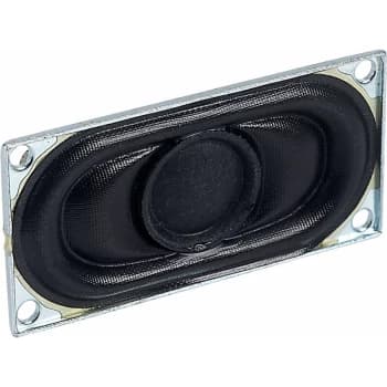 Image of 350208 Miniature Loudspeaker Rectangular 40 x 20mm 4 Ohm - R-tech