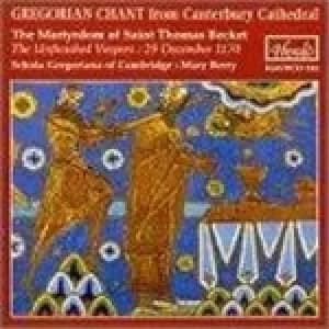 Image of Gregorian chant from Canterbury Cathedral