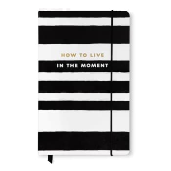 Image of Kate Spade New York Take Note Large Notebook - Black Stripe