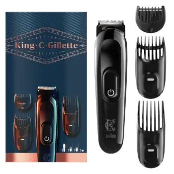Image of King C. Gillette Cordless Mens Beard Trimmer Kit