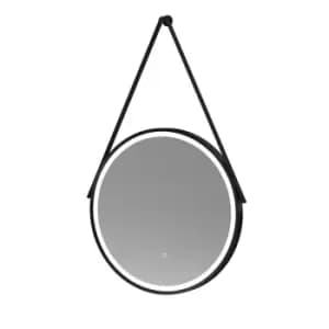 Image of Hudson Reed 600mm Round Illuminated Mirror Black