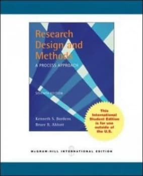Image of Research Design and Methods a Process Approach by Kenneth S Bordens Paperback