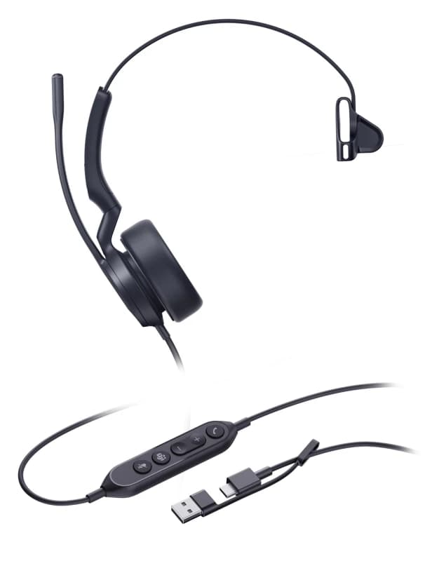 Image of Yealink UH44 Mono Teams USB-C/A Headset