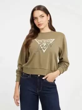 Image of Guess Icon Triangle Logo Sweatshirt
