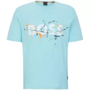 Image of Boss Art T Shirt - Blue