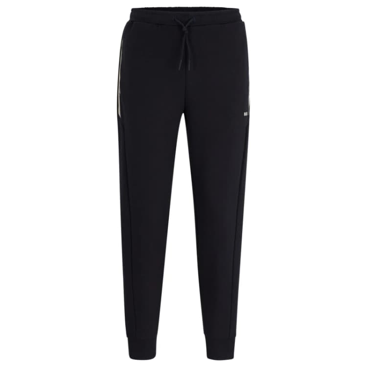 Image of Boss Mens HBG Hadiko 1 Closed Hem Fleece Trousers Dark Blue male L