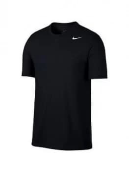 Image of Nike Plus Size Solid Crew Neck T-Shirt - Black