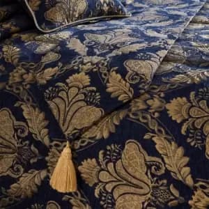 Image of Shiraz Traditional Jacquard Bed Runner Navy