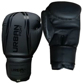 Image of Training Boxing Gloves - 12oz - Matt Black - Urban Fight