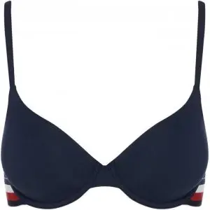 Image of Tommy Bodywear Signature Stripe T-Shirt Bra - Navy