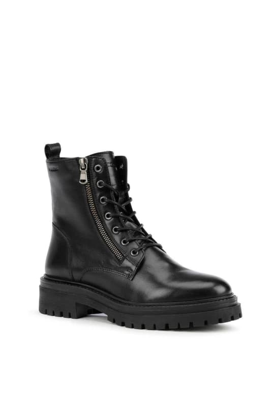 Image of Geox Womens D IRIDEA F ANKLE BOOTS in Black Size: 6 Black Female 6
