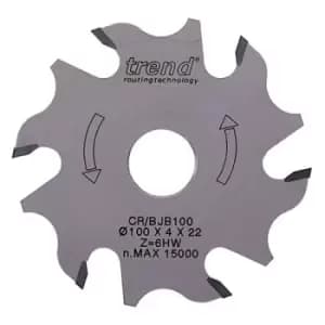 Image of Trend CRAFTPRO Biscuit Jointer Blade 100mm 3.4mm 22mm