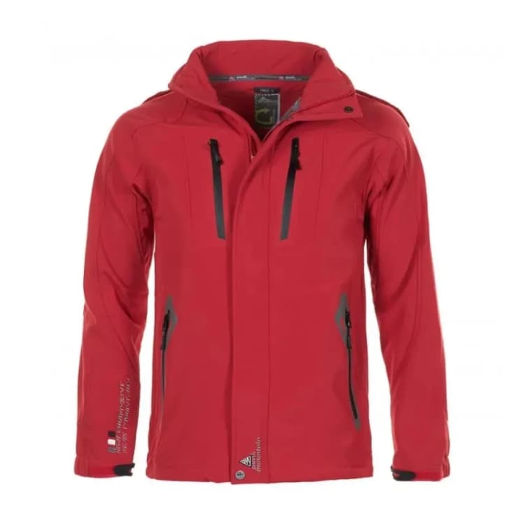 Image of Peak Mountain Children's softshell jacket Peak Mountain Ecilo Rouge Male 16 ans ECILO/10-16/BG-ROUGE