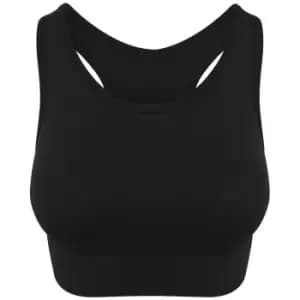 Image of AWDis Womens/Ladies Cool Seamless Crop Top (L) (Jet Black)