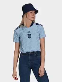 Image of adidas Spain 21/22 Away Jersey, Blue, Size L, Women