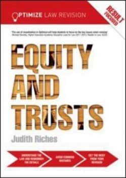 Image of Optimize Equity and Trusts by Judith Riches Paperback