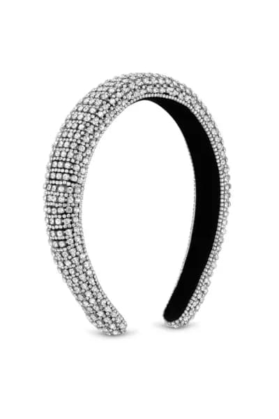 Image of Silver Plated Statement Crystal Headband