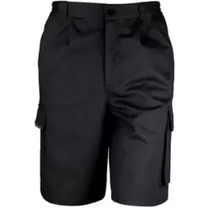 Image of Result Unisex Work-Guard Action Shorts / Workwear (L) (Black) - Black