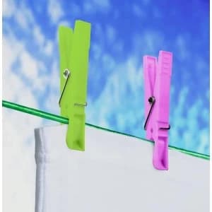 Image of SupaHome Plastic Clothes Pegs 78mm Pack 0f 24