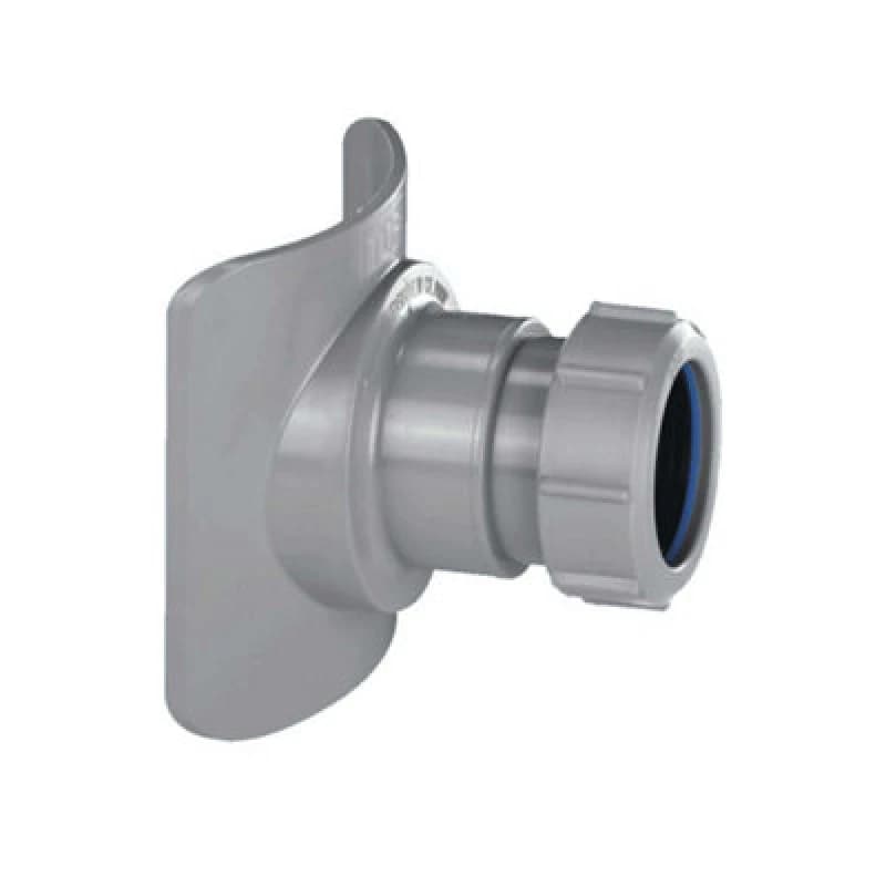 Image of McAlpine BOSSCONN110-GR Two Piece Cast Iron Soil Pipe Boss Connector Grey