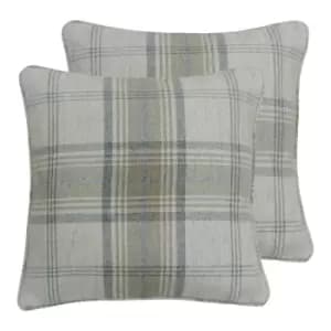 Image of Paoletti Aviemore Twin Pack Polyester Filled Cushions Natural