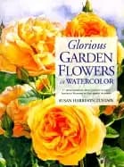 Image of glorious garden flowers in watercolor