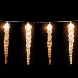 Image of LED Icicle Fairy Lights 13m 80 LEDs