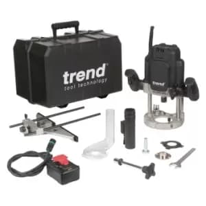 Image of Trend T14EK 2300W Variable Speed Router 80mm Plunge Depth Table Compatible 240V