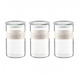 Image of Bodum Presso Storage Jar Set White 3 Pieces White
