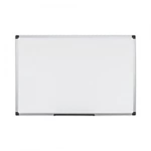 Image of Bi-Office Maya Magnetic Whiteboard with Grey Plastic Frame 2400 x 1200 mm