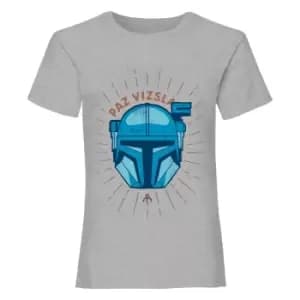 Image of Star Wars: The Mandalorian Girls Paz Vizsla T-Shirt (9-11 Years) (Heather Grey)