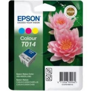 Image of Epson Pink Flower T014 Colour Ink Cartridge