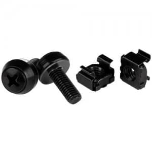 Image of M6x12mm Screws and Cage Nuts x100 Black