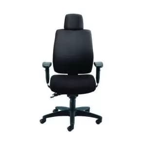 Image of First Avior Elbrus High Back Operator Chair 650x678x678mm Black