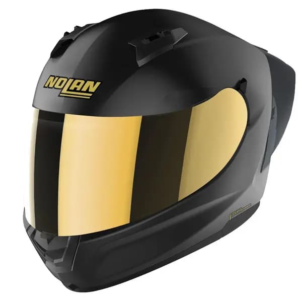 Image of Nolan N60-6 Sport Golden Edition 017 Flat Black Gold Full Face Helmet Size XS