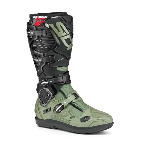 Image of Sidi Crossfire 3 SRS MX Boots Army Black Size 47