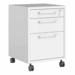 Image of Prima Mobile File Cabinet In White