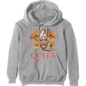Image of Queen - Classic Crest Mens X-Large Pullover Hoodie - Grey