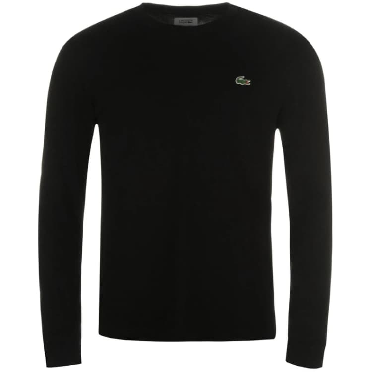 Image of Lacoste Basic Logo Long Sleeve T Shirt Black 031 male L