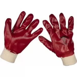Image of Loops - pair - xl General Purpose pvc Gloves - Knitted Wrists - Waterproof Protection