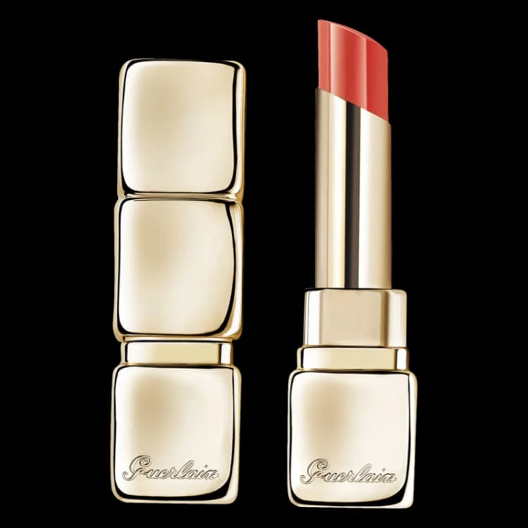 Image of GUERLAIN Kisskiss Shine Bloom Lipstick 3.2g (Various Shades) - 319 Peach Kiss