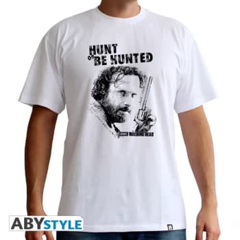 Image of The Walking Dead - Hunt Or Be Hunted Mens Large T-Shirt - White