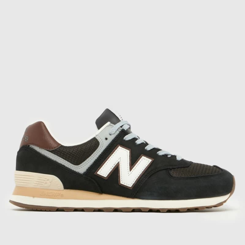 Image of New Balance 574 Trainers in Brown Multi Brown Multi UK 8 (EU 42)