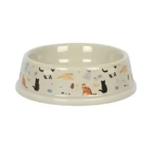 Image of Cat Print Food Bowl